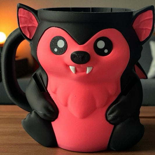 Bat Black and Pink Ice cream Tub Holder