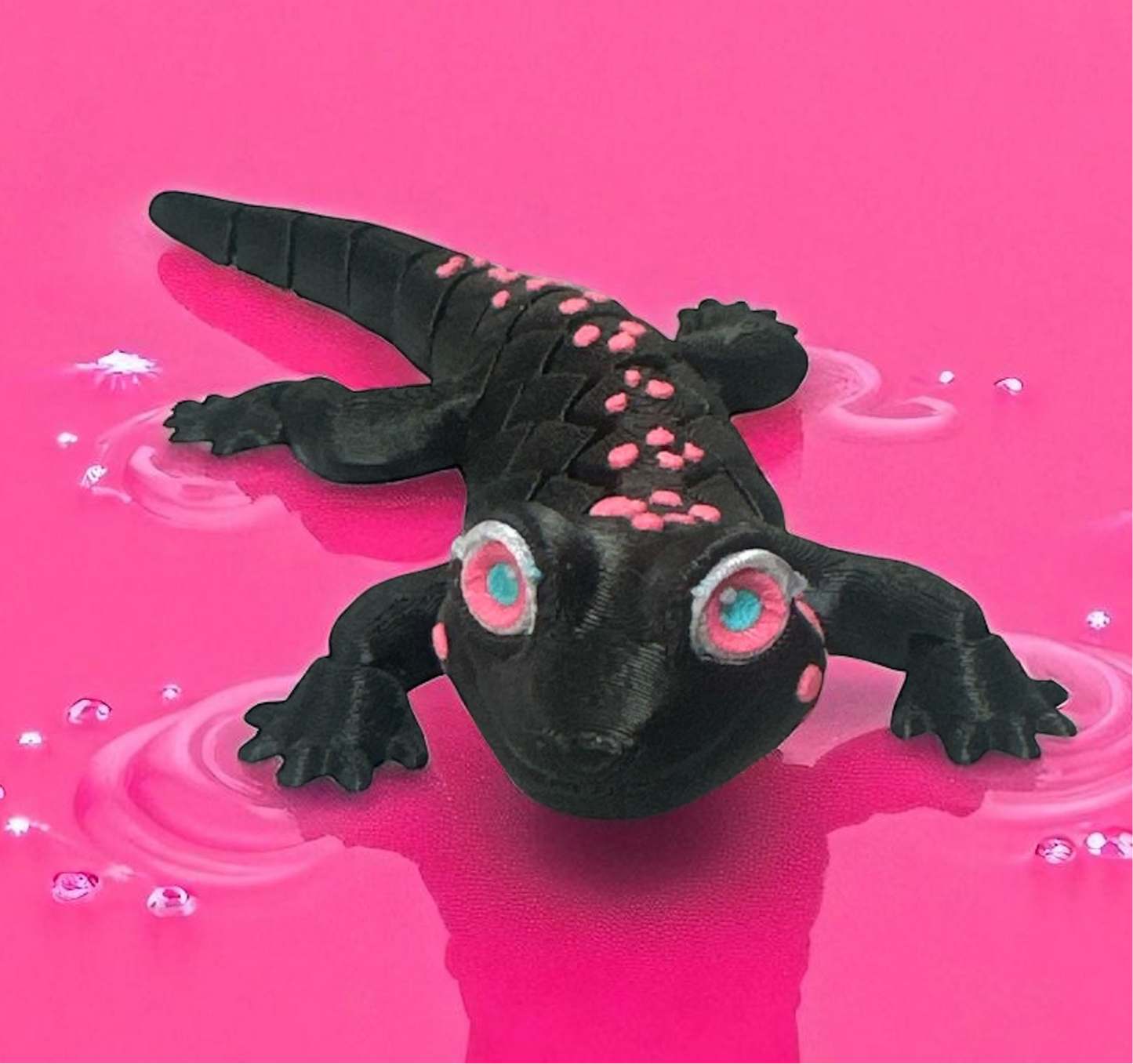 Black & Pink Lizard Flexi