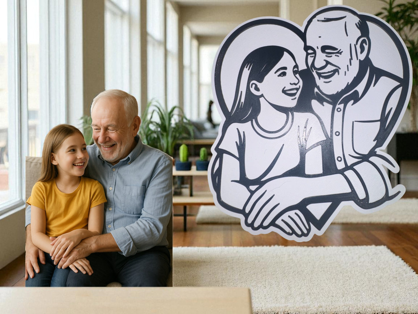 3D Portrait Plaque