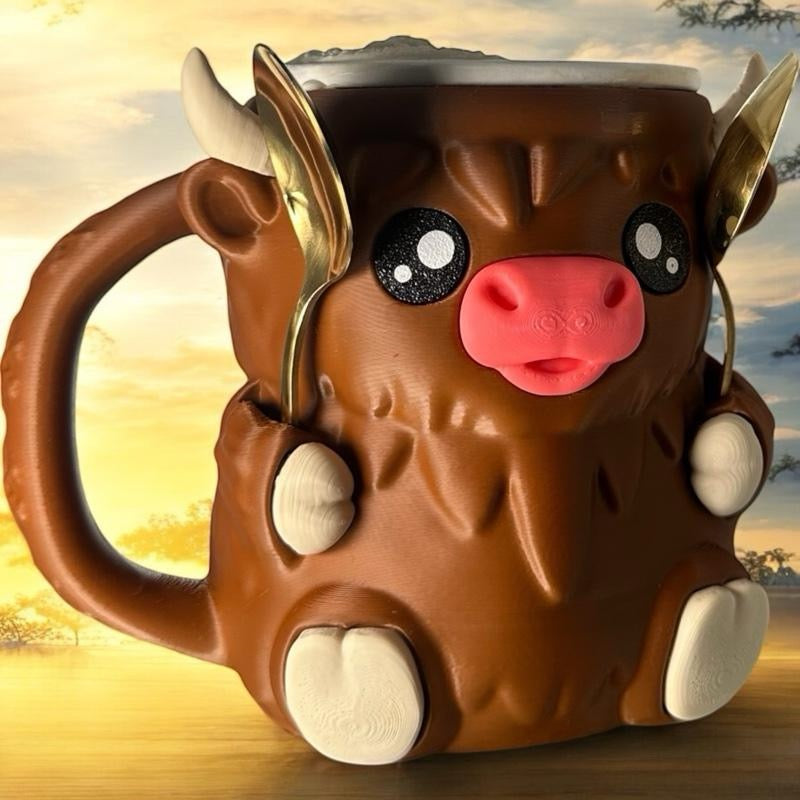 Highland Cow Icecream Tub