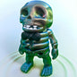 Large Dark Iridescent Skeleton Figurine