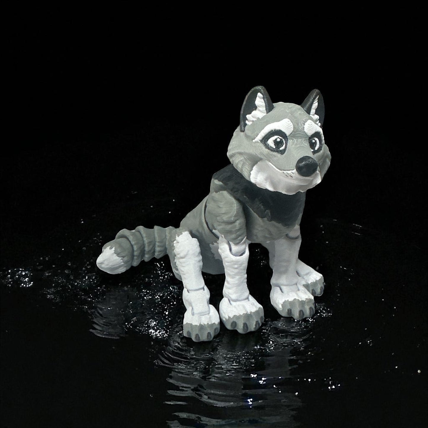 Articulated Dire Wolf Figurine