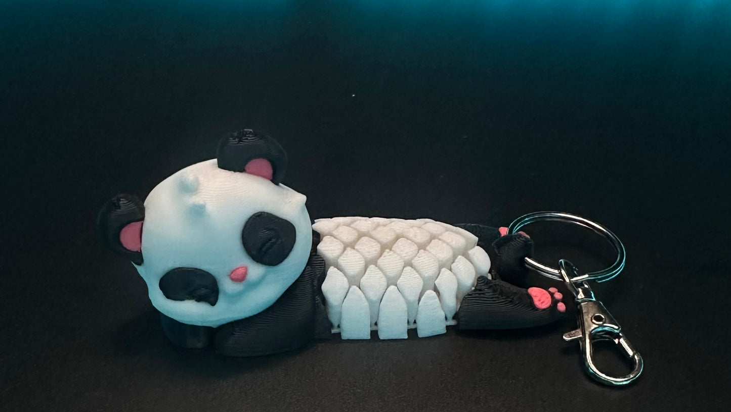 Sleeping Panda Keyring