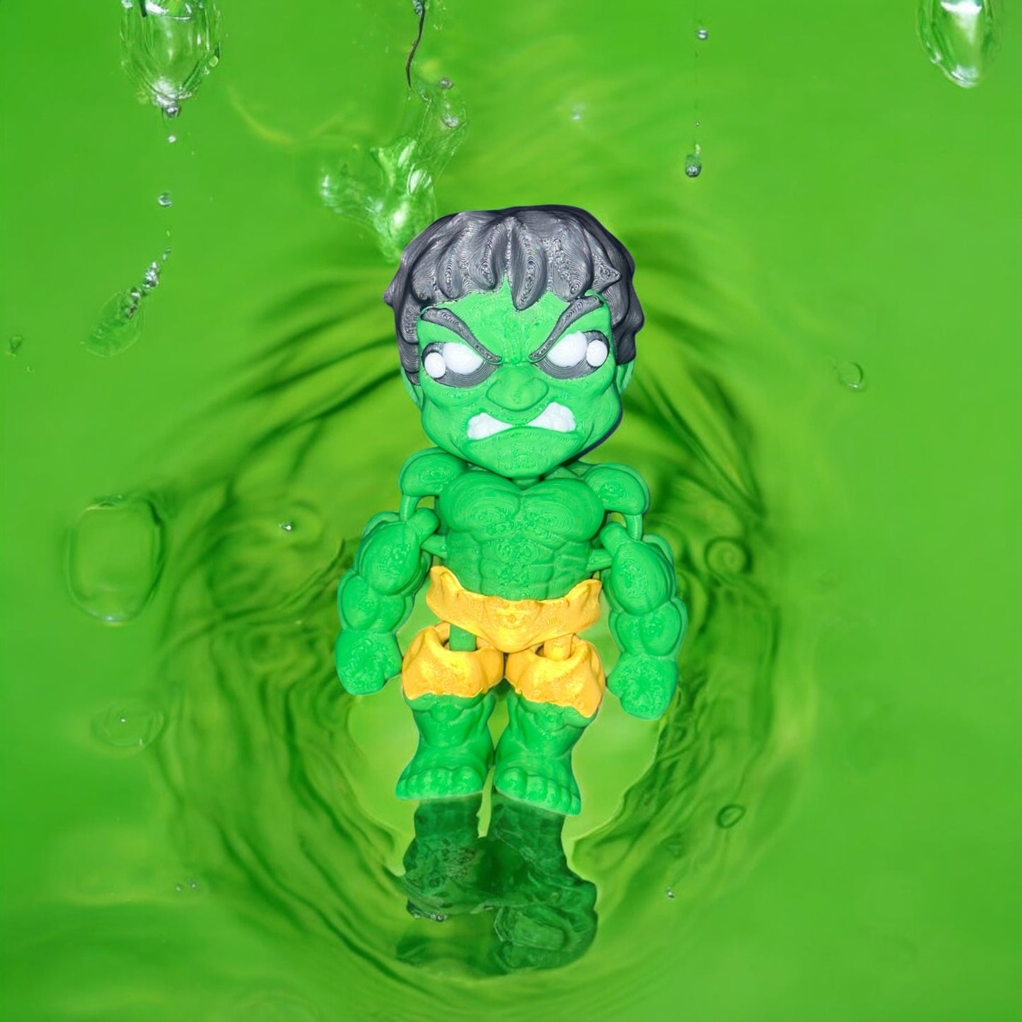 Articulated green monter Figurine