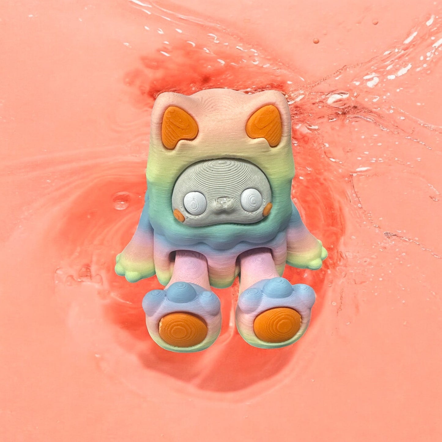 Articulated Pastel Gradient Woobu_koneko Figurine